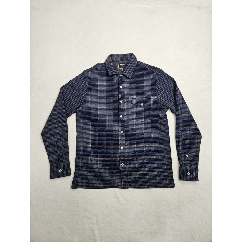 Todd Snyder Men's Size Small Blue Plaid Casual Button Down Shirt Designer